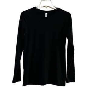 Zenana Premium black long sleeve knit shirt size small